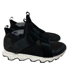 Sorel Sneakers Women's Size 10 Black Kinetic Shoe Hook & Loop Strap Closure